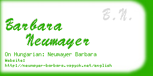 barbara neumayer business card